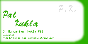 pal kukla business card